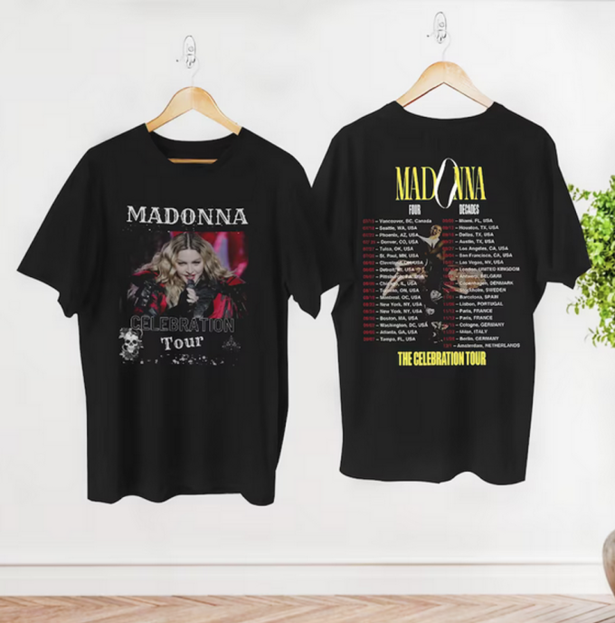 Madonna Concert Shirt, Madonna The Celebration 2023 Tour Shirt 5