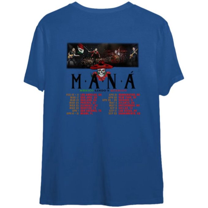 Mana Shirts: Official Mana Tour 2023 Band Tshirt 2