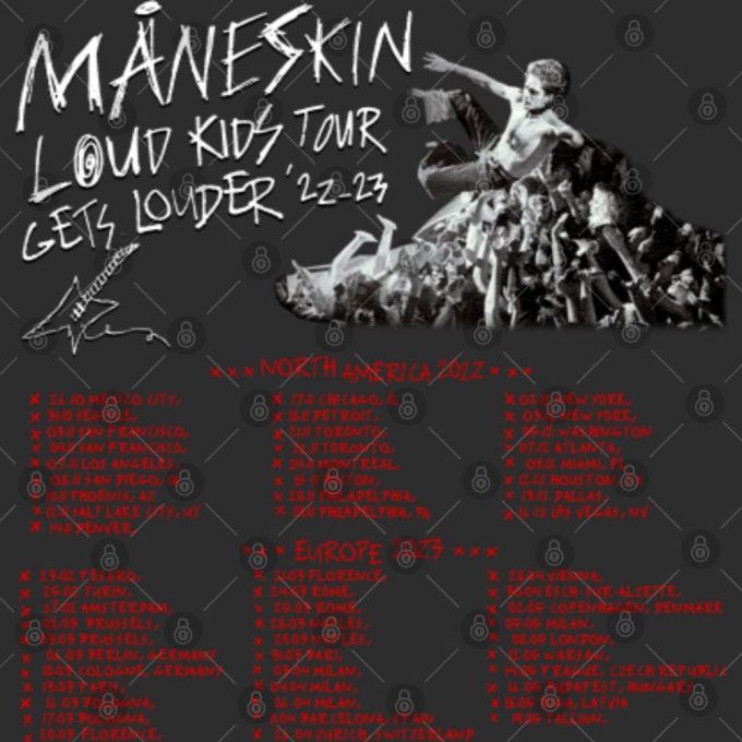 Maneskin Band Shirt, Italian Music Band, Rock N Roll Shirt Gift For Men And Women 4