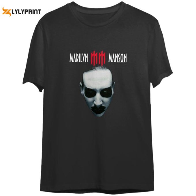 Iconic Marilyn Manson Tshirt: Embrace The Dark Style 1