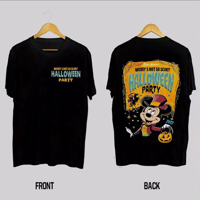 Mickeys Not So Scary 2024 Shirt, Halloween Party In Disney World 2024 Shirtgift For Men And Women 5
