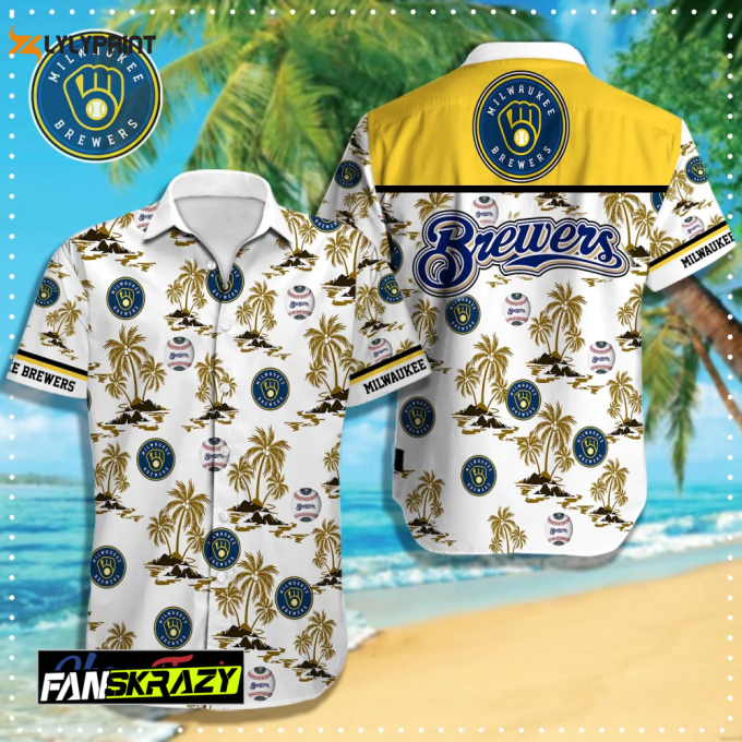 Milwaukee Brewers Mlb Hawaiian Shirt C1 Fan Gift For Men Women 1