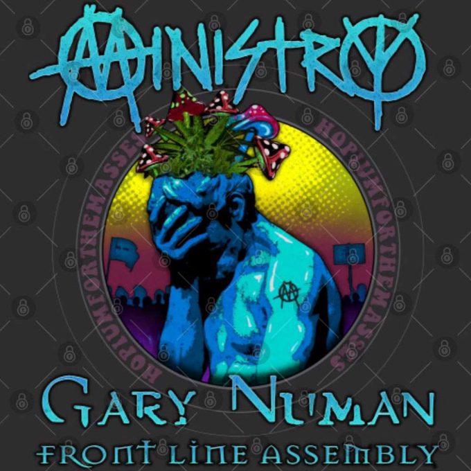 Ministry Spring 2024 Tour With Gary Numan And Front Line Assembly T-Shirt 3