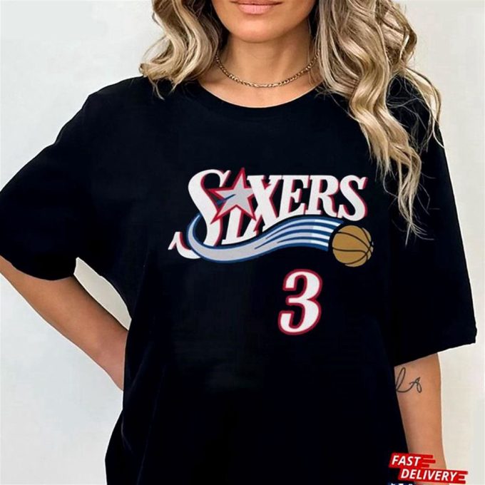 Mitchell Ness Allen Iverson Philadelphia 76Ers T-Shirt Hoodie Gift For Men And Women 4