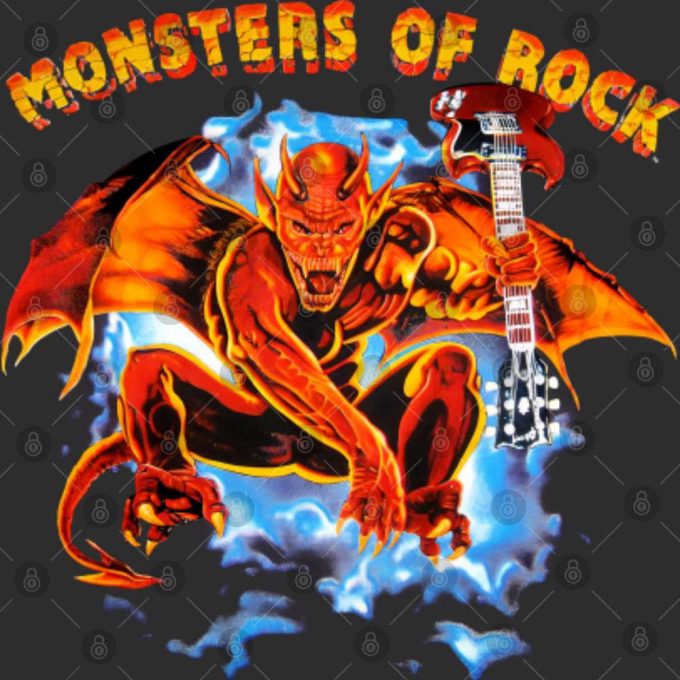 Monsters Of Rock Tour T-Shirt, Donington Park Vintage 1991 3