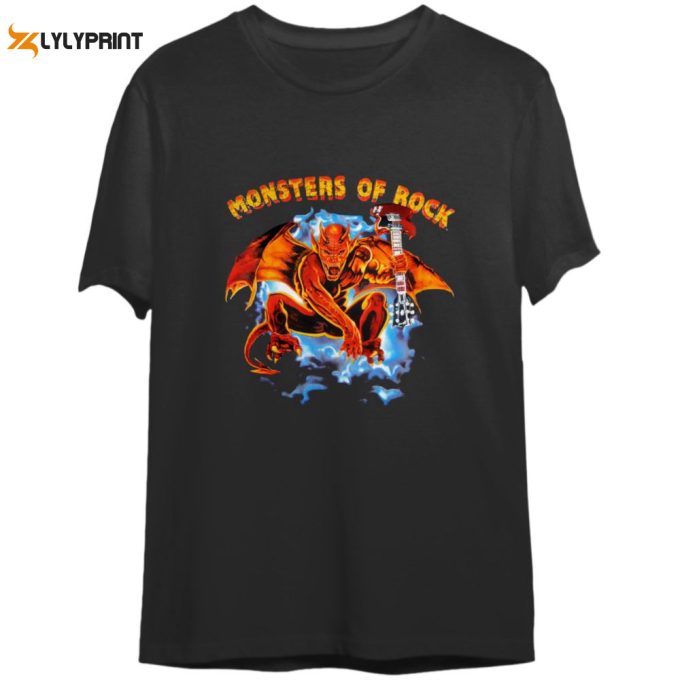 Monsters Of Rock Tour T-Shirt, Donington Park Vintage 1991 1