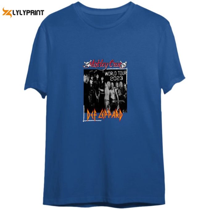 Mtley Cre Def Leppard - World Tour 2023 Double Sided T Shirt 1