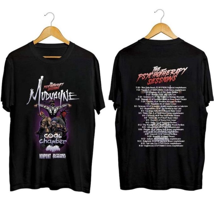 Mudvayne Summer 2023 U S Tour Shirt - Coal Chamber Gwar &Amp; Concert Design 5