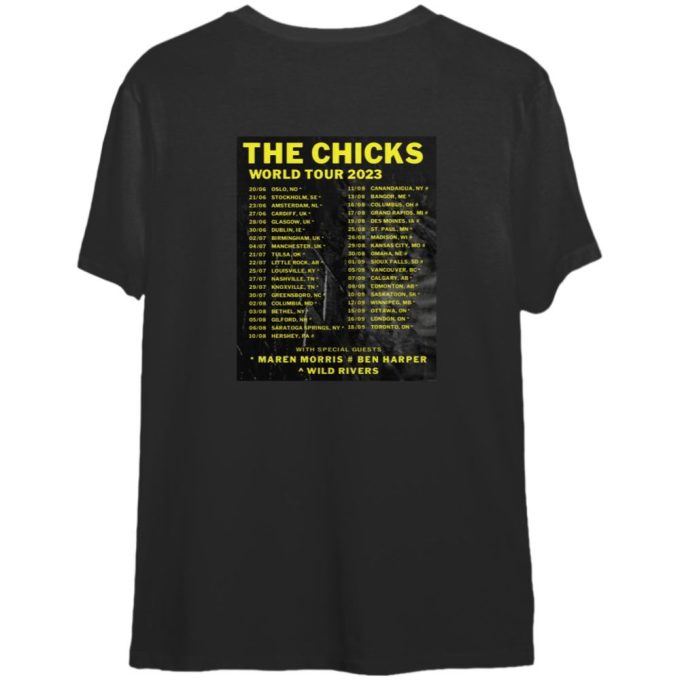 Music Shirt The Chicks World Tour 2023 With Special Guests T Shirt 2