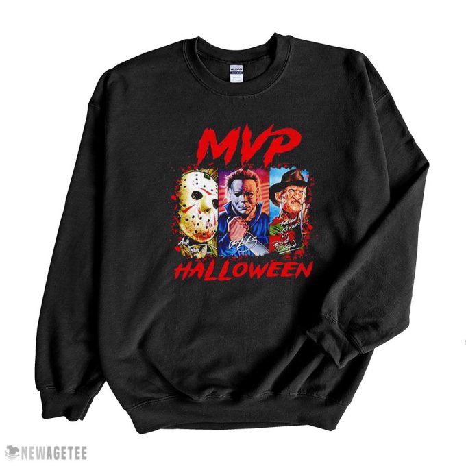 Mvp Halloween Jason Voohees Michael Myers Freddy Krueger Signatures Shirt Hoodie, Long Sleeve, Tank Top Gift For Men Women 5