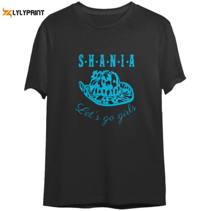 Neon Blue Shania Twain Concert Shirt 1