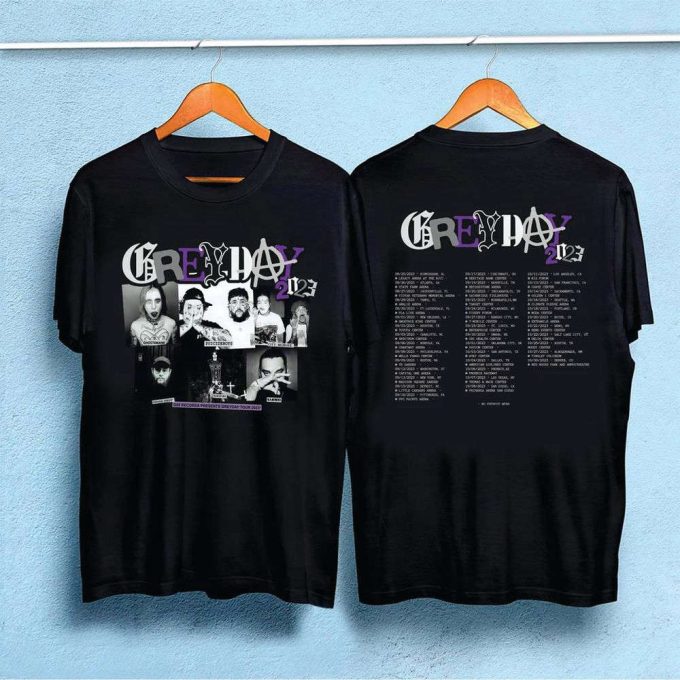 New Date 2-Sides Grey Day Tour 2023 T-Shirt 5