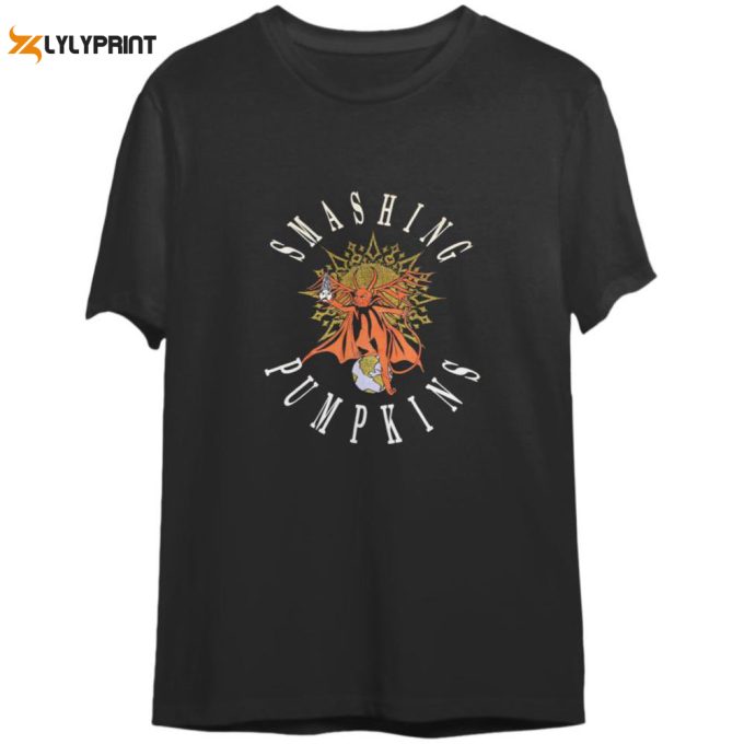 New Rare Smashing Pumpkins Mission To Mars Vintage Retro T-Shirt 1