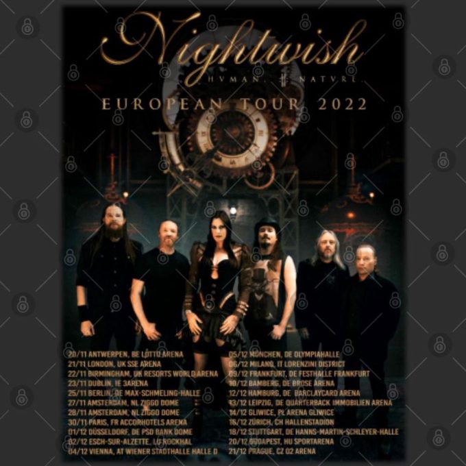 Nightwish Human Ii Nature European Tour 2022 Unisex T-Shirt 4