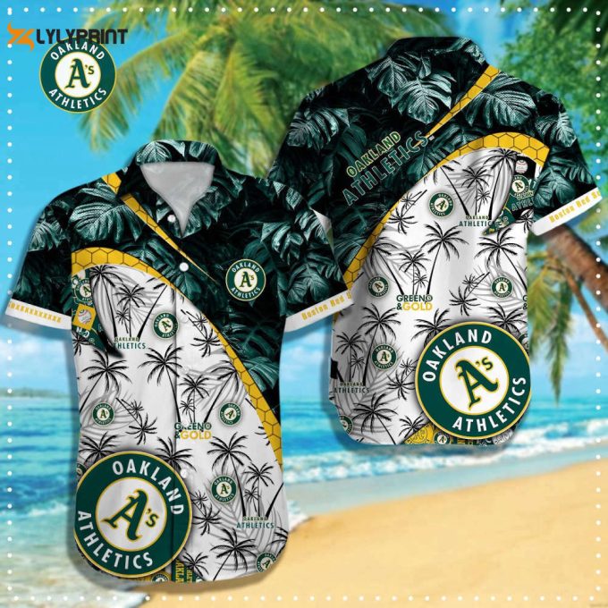 Oakland Athletics Mlb-Hawaiian Shirt Q-49376 Gift For Fans 1