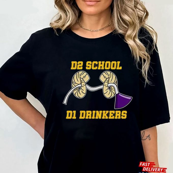 Official D2 School D1 Drinkers T-Shirt For Men And Women Gift For Men Women 5