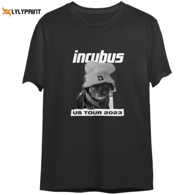 Official Incubus Band Us Summer Tour 2023 Double Sided T-Shirts 1