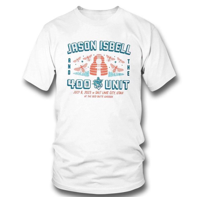 Official Jason Isbell And The 400 Unit Salt Lake City Ut July 8 2023 Logo T-Shirt For Men Women Gift For Men And Women 3