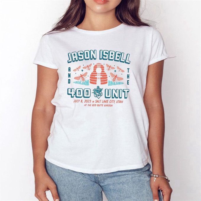 Official Jason Isbell And The 400 Unit Salt Lake City Ut July 8 2023 Logo T-Shirt For Men Women Gift For Men And Women 4