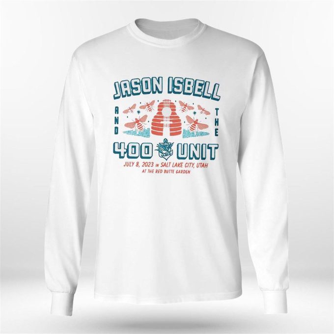 Official Jason Isbell And The 400 Unit Salt Lake City Ut July 8 2023 Logo T-Shirt For Men Women Gift For Men And Women 5