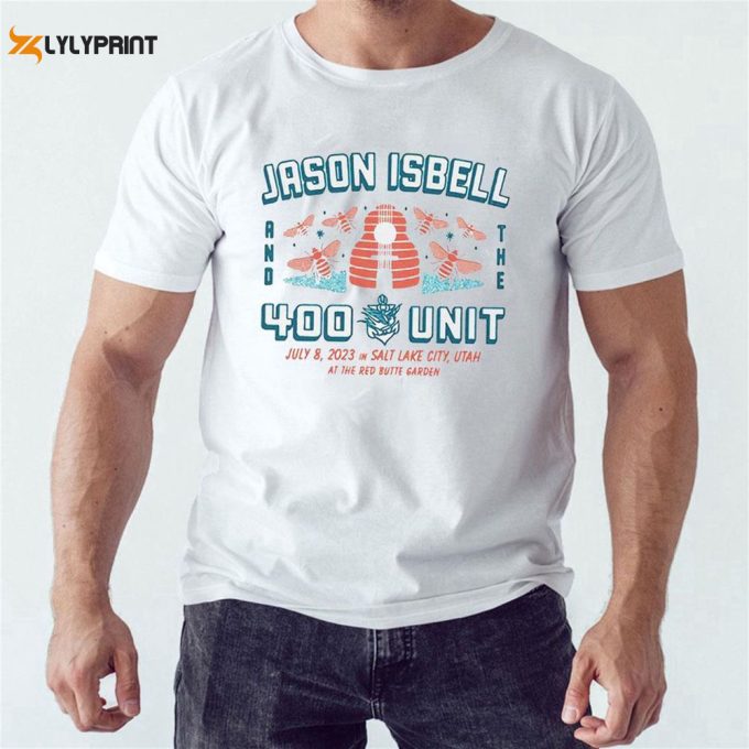 Official Jason Isbell And The 400 Unit Salt Lake City Ut July 8 2023 Logo T-Shirt For Men Women Gift For Men And Women 1