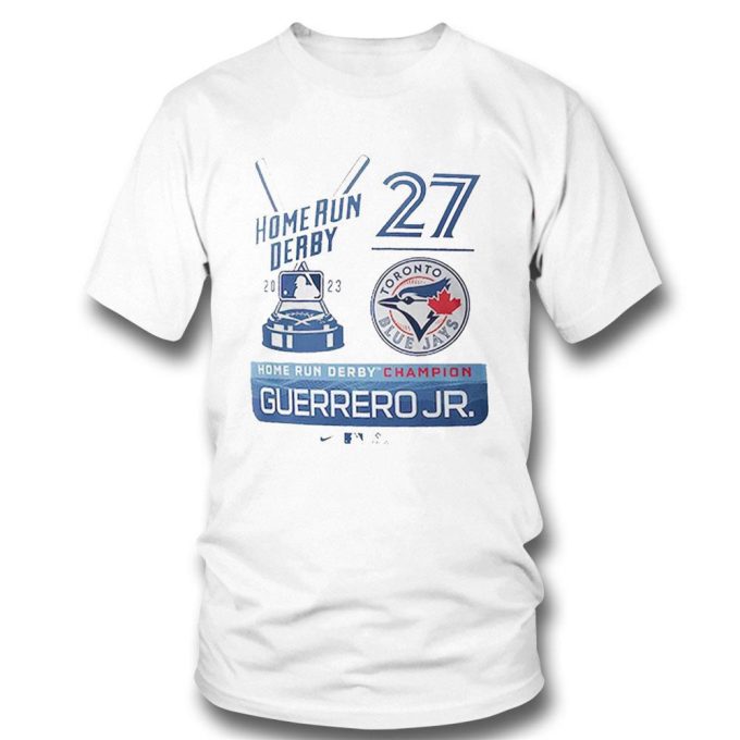 Official Vladimir Guerrero Jr Toronto Blue Jays 2023 Home Run Derby Champion T-Shirt For Men And Women Gift For Men And Women 3