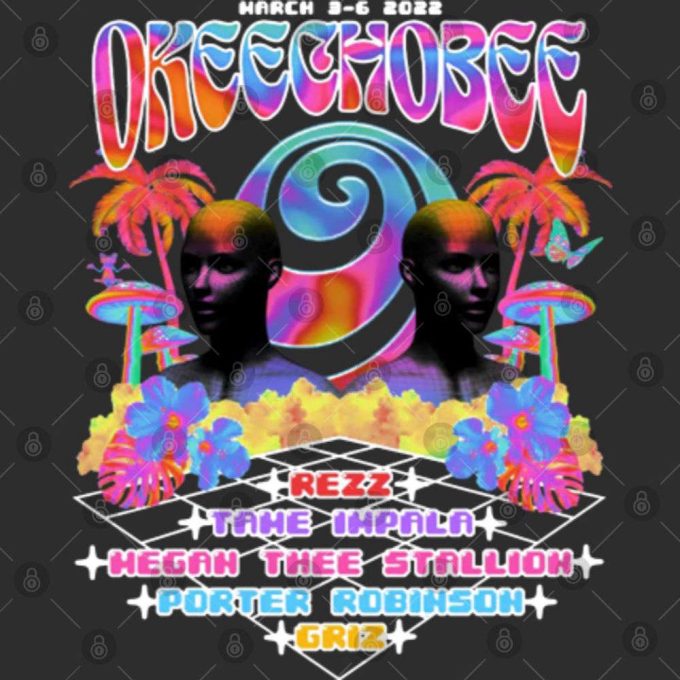 March 2022 Okeechobee Music Festival Tour T-Shirt - Sunshine Grove Collection 3