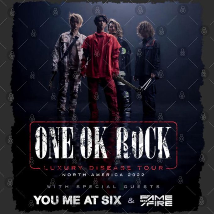 One Ok Rock 2022 North America Tour T-Shirt: Exclusive &Amp; Stylish Souvenir 5