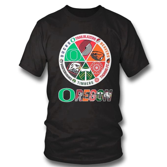 Oregon Ducks Trailblazers Beavers Thorns Fc Timbers And Winterhawks Sports Teams T-Shirt Gift For Men And Women 3
