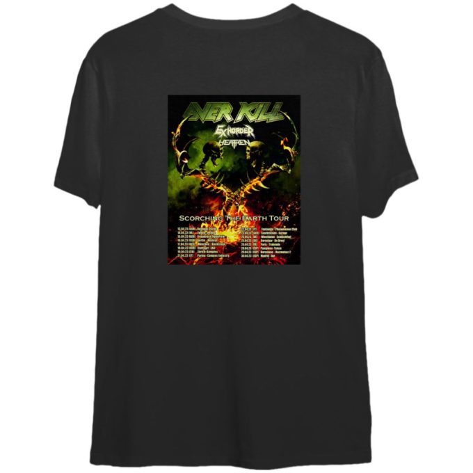 Overkill Overill Scorced Tour 2023 Tshirt 2