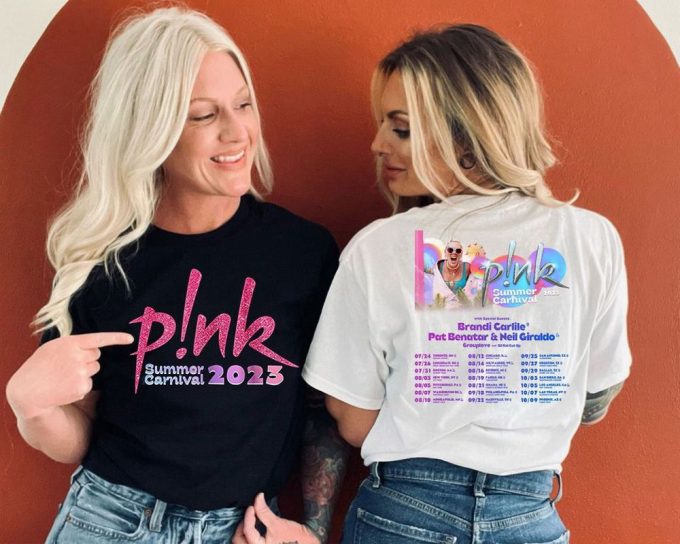 P!Nk Pink Singer Summer Carnival 2023 Tour T-Shirt, Trustfall Album Shirt, Pink Tour Shirt, Music Tour 2023 Shirt, Gift For Fan, Trend Shirt 5