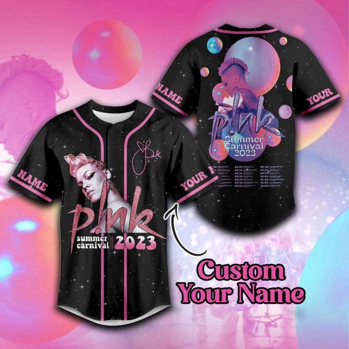 P!Nk Summer Carnival 2023 Personalized Adult Baseball Jersey For Men Women 3