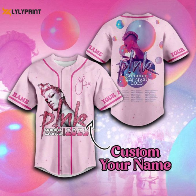 P!Nk Summer Carnival 2023 Personalized Adult Baseball Jersey For Men Women 1