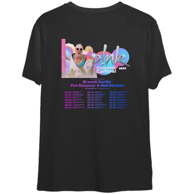 P!Nk Summer Carnival 2023 Tour T-Shirt: Vibrant Pink Singer Merch 2