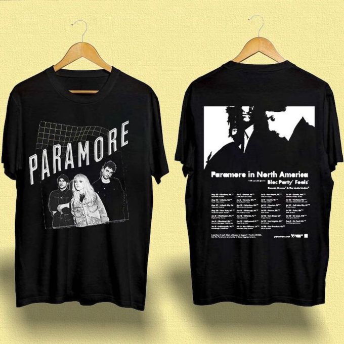 Paramore 2023 Tour Shirt, Paramore In North America Tour Shirt, Music Tour 2023 Tshirt 5