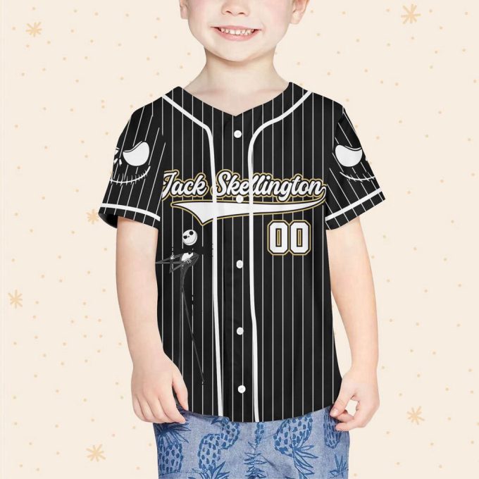 Personalize Disney Jack Skellington Baseball Jersey For Men Women 3