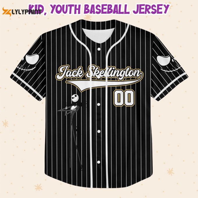 Personalize Disney Jack Skellington Baseball Jersey For Men Women 1