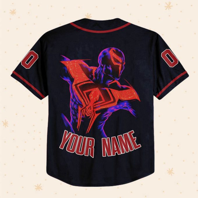 Personalize Disney Spider Man Symbol Baseball Jersey For Men Women 2