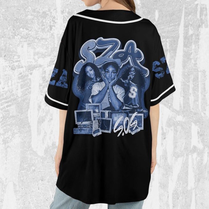 Personalize Sza Retro Vintage Sos Jersey, Sza Baseball Jersey, Sos New Album Merch 4