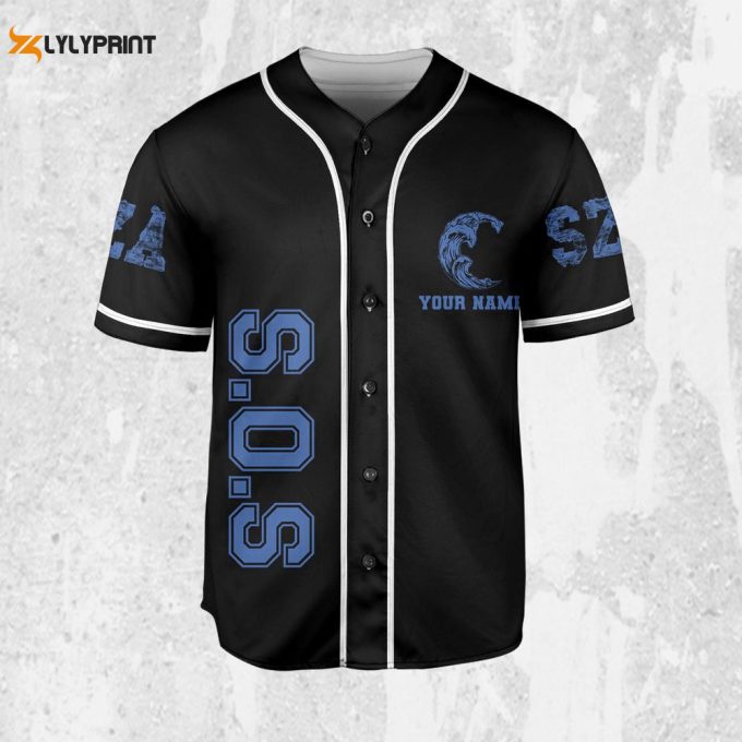 Personalize Sza Retro Vintage Sos Jersey, Sza Baseball Jersey, Sos New Album Merch 1