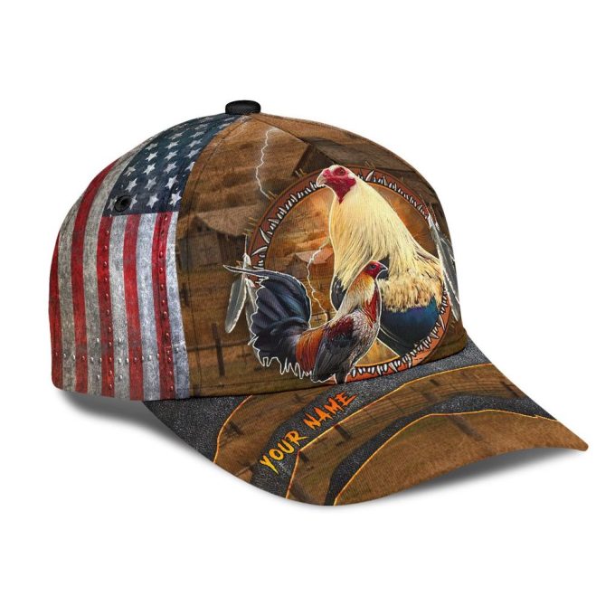 Personalized American Rooster 3D Printed Cap Baseball Hat 3