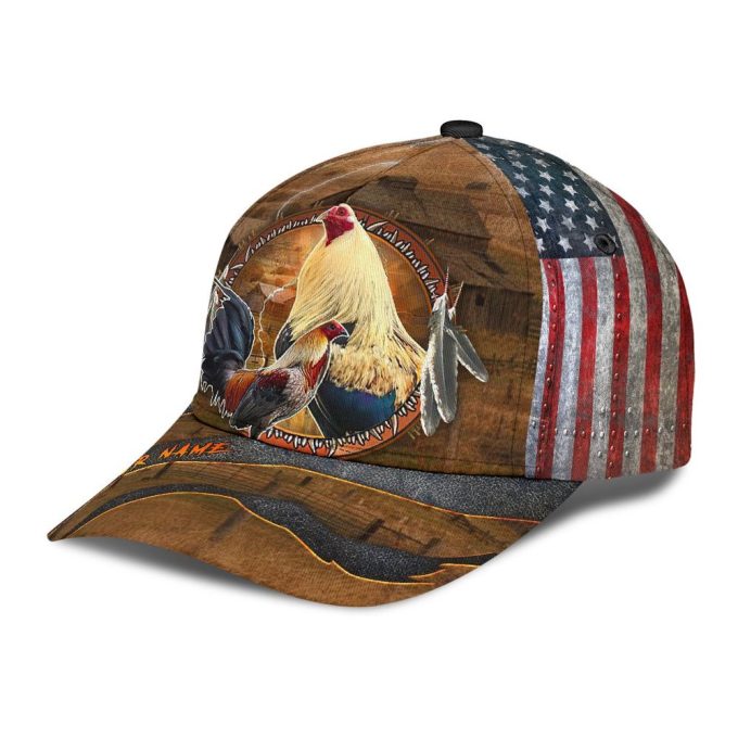 Personalized American Rooster 3D Printed Cap Baseball Hat 5