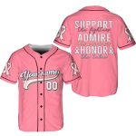 Personalized Breast Cancer Support Name And Number Baseball Jersey For Men Women