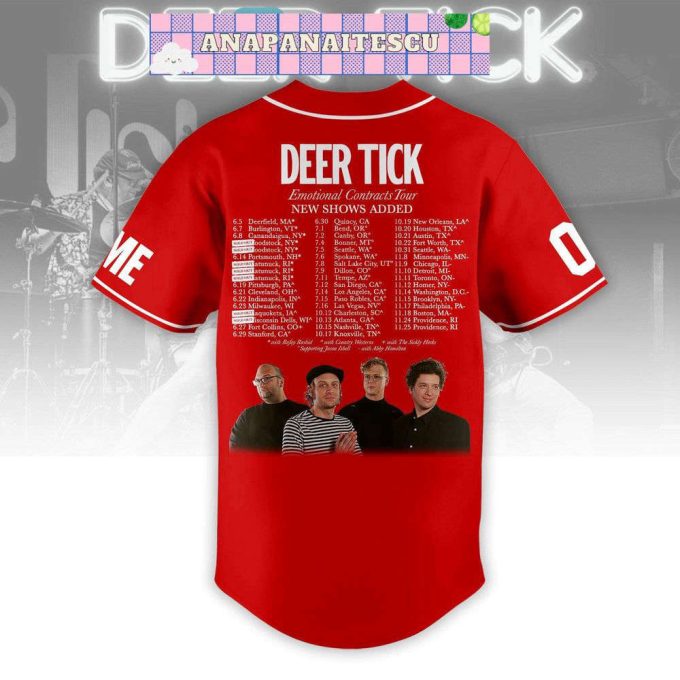 Personalized Deer Tick Baseball Jersey For Men Women 2