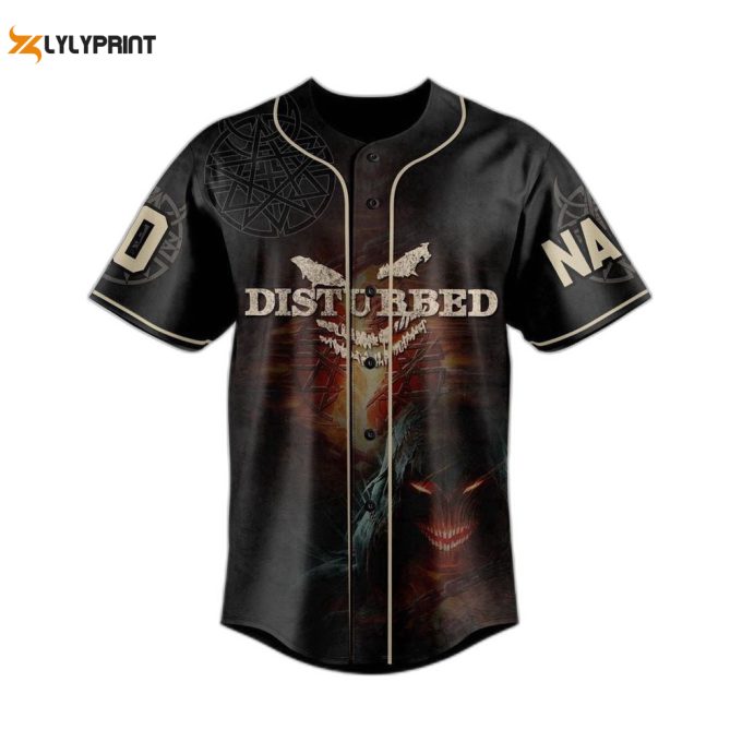 Personalized Distubbed Baseball Jersey For Men Women 1