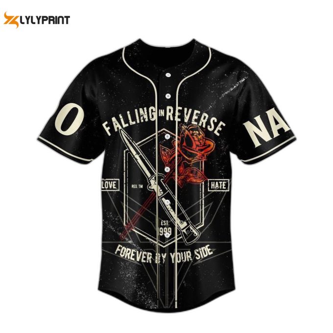 Personalized Falling In Reverse Baseball Jersey For Men Women 1