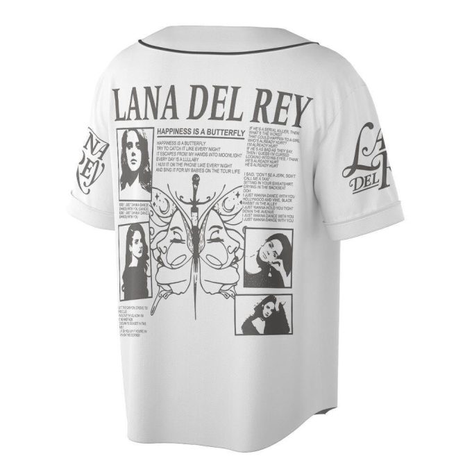 Personalized Lana Del Rey Music Baseball Jersey For Men Women 2