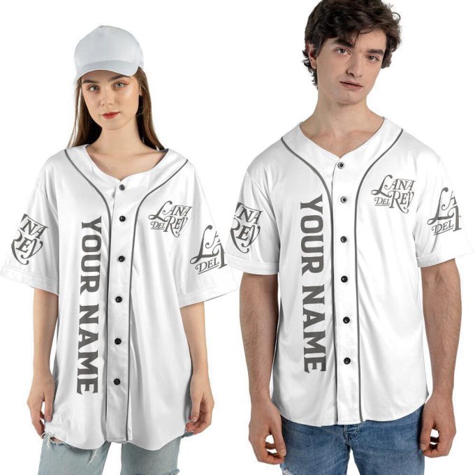 Personalized Lana Del Rey Music Baseball Jersey For Men Women 3