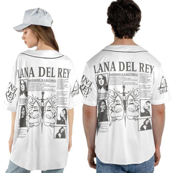 Personalized Lana Del Rey Music Baseball Jersey For Men Women 4