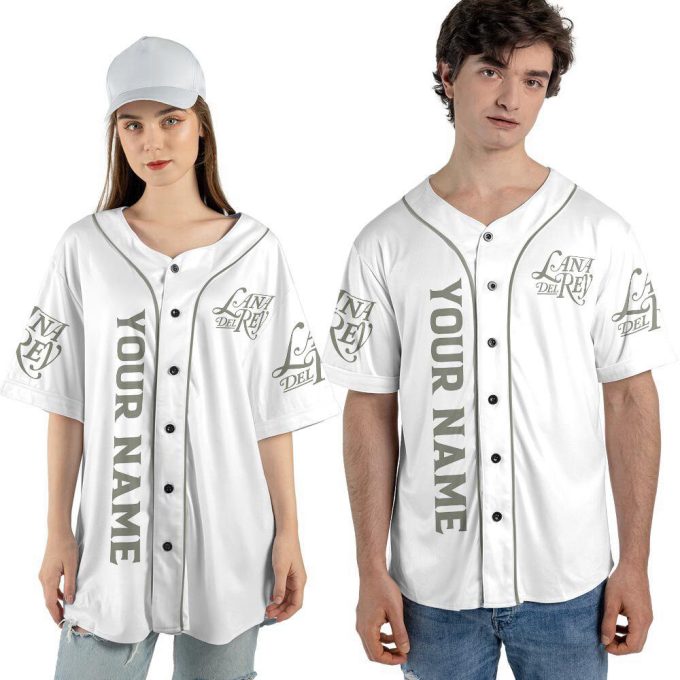 Personalized Lana Del Rey Music Baseball Jersey For Men Women 3